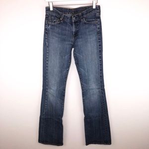 7 FOR ALL MANKIND WOMENS BOOT CUT JEANS SIZE 28